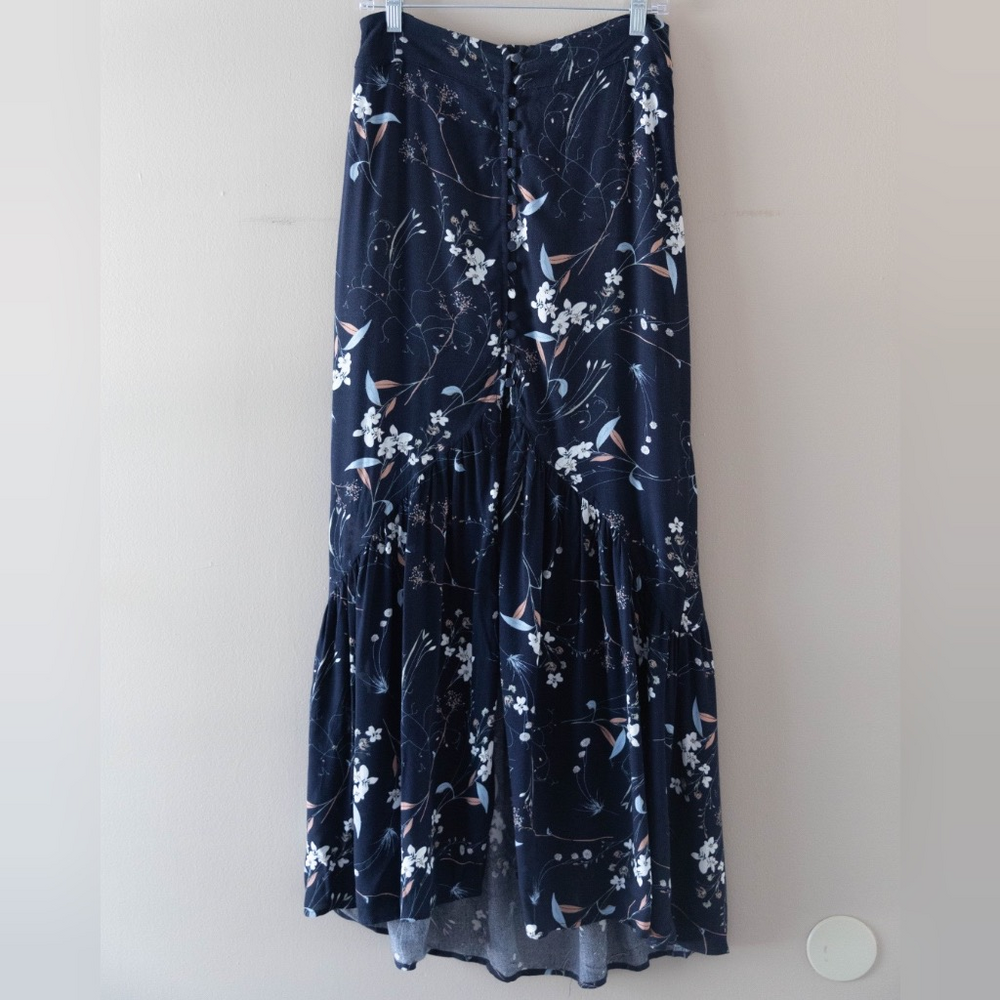 Ecrú Lab Floral Button Down Maxi Skirt